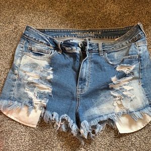 High wasted jean shorts